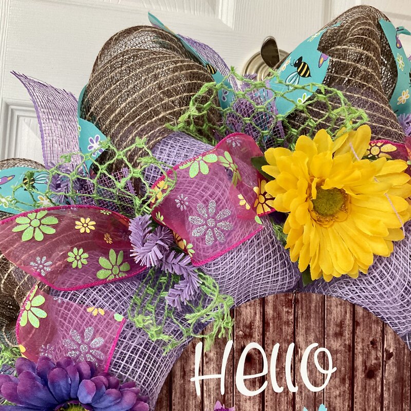 Hello Spring 2024 Easter Wreath